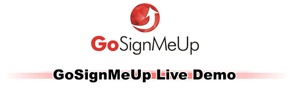 GoSignMeUp Live Demo GoSignMeUp Live Demo